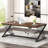 Cheryel 70.87" Modern Wood and Metal Computer Desk, White-1043580127-1043580113