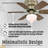 30-Inch 6-Blade White Indoor Ceiling Fan with LED Light Fixture and Opal Mushroom Glass-113524104