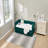 Emerald Velvet Daybed with Sturdy Wooden Frame, Modern Diamond Grid Pull-Out Design for Versatile Home Use-1666380539