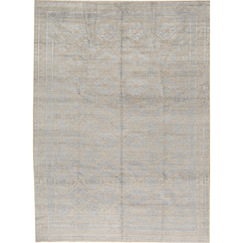 La Ciel Wool Damask Area Rug