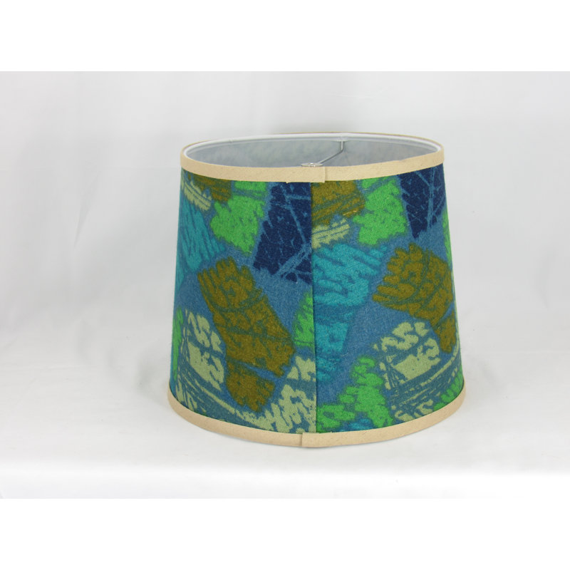 Linen Drum Lamp Shade, 10" H x 12" W x 12" D