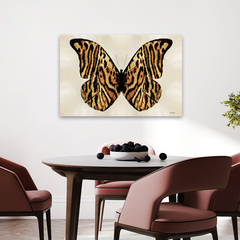 Papillon tigré rayé - Papillon contemporain, H 36 po x l 24 po
