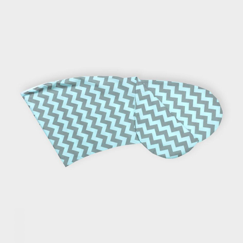 Chevron Friends Chevron Cot Pillowcase, Mint