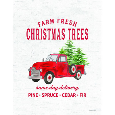 " Christmas Trees Delivery Truck " Print