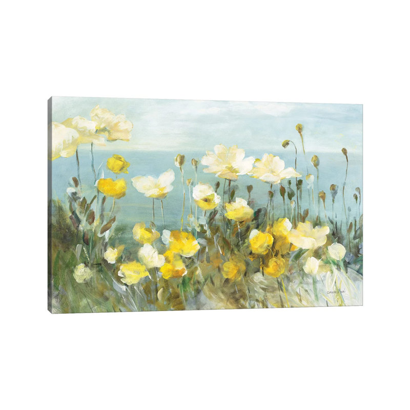 " Field Of Poppies Bright " by Danhui Nai, Unframed, 8" H x 12" W x 0.75" D, No Mat