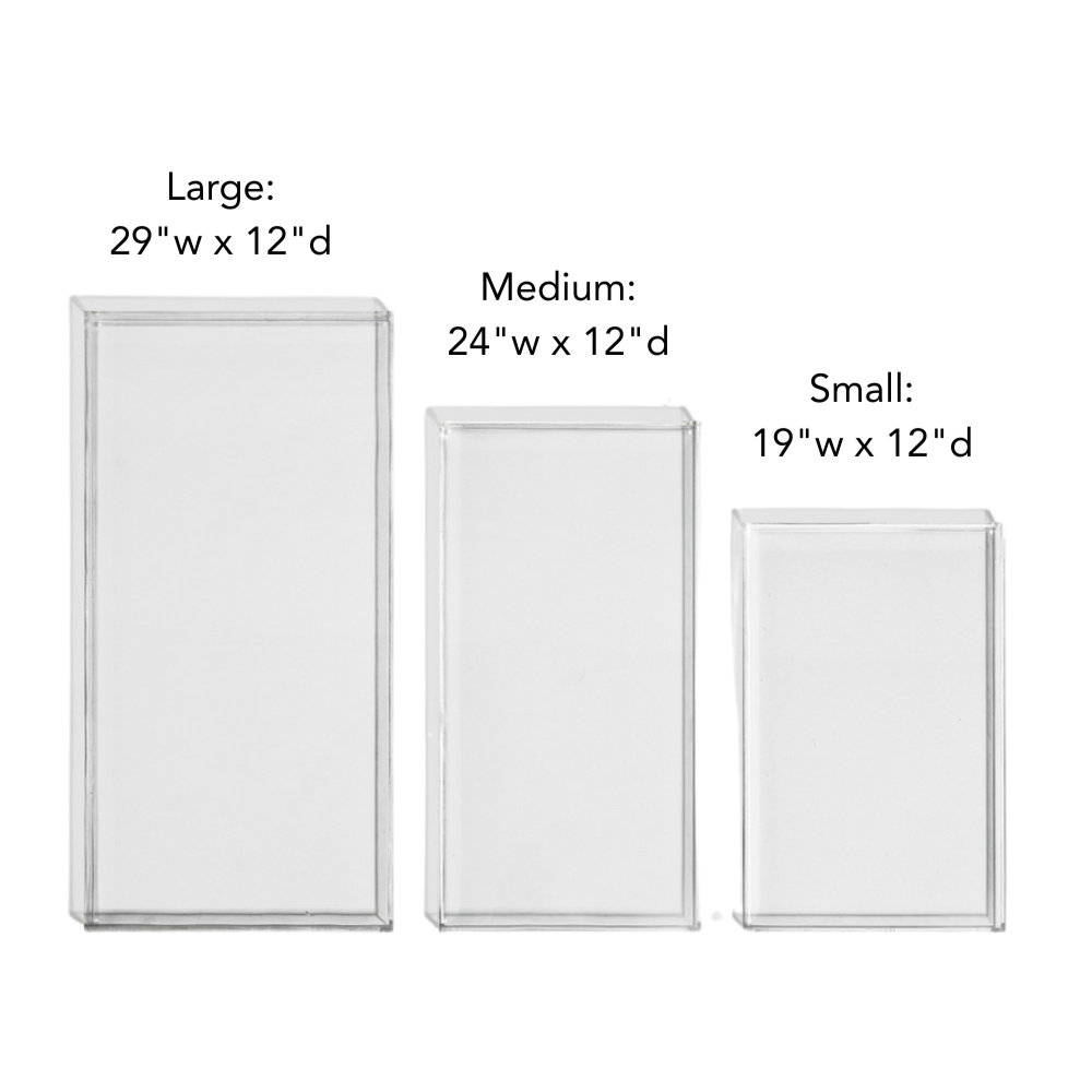 Clear Overflow Feeding Tray, Large, Clear