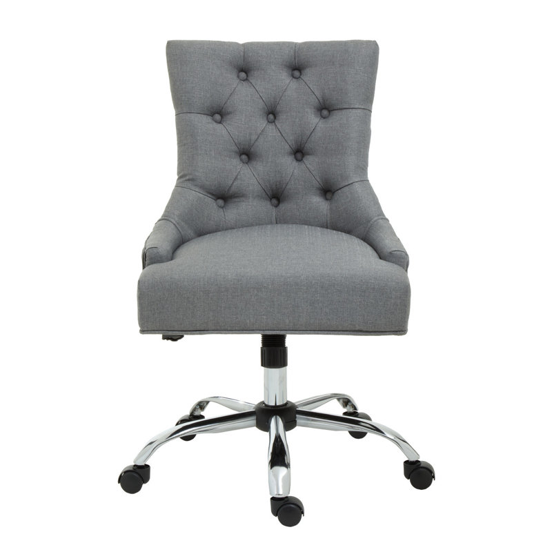 Elkport Velvet Executive Chair, Grey