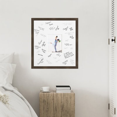 Cadre photo mat à rayures Woodgrain Signature