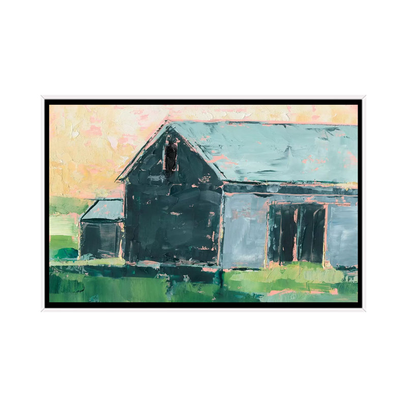 «Southern Glow II» par Ethan Harper - reproduction d'art, H 26 po x l 40 po x 1,5 po, Toile blanche encadrée, Pas de tapis