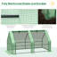 Mini jardin extérieur de serre portative 6 pi x 3 pi x 3 pi Outsunny