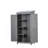 Outdoor Storage Cabinet And Metal Top,Garden Storage Shed,Outdoor 68 Inches Wood Tall Shed For Yard And Patio