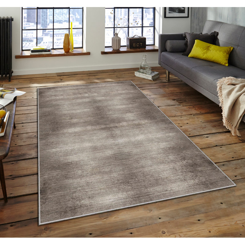 Luxurious Area Rug, 100% Polyester, 5.9 x 9.2 Feet | 740 g/m² Weight, Non-Slip Felt Dot Underside, Easy Clean Velvet Fabric, 0.08 in Pile Height | Machine Washable, Perfect for Living Room & Bedroom Décor