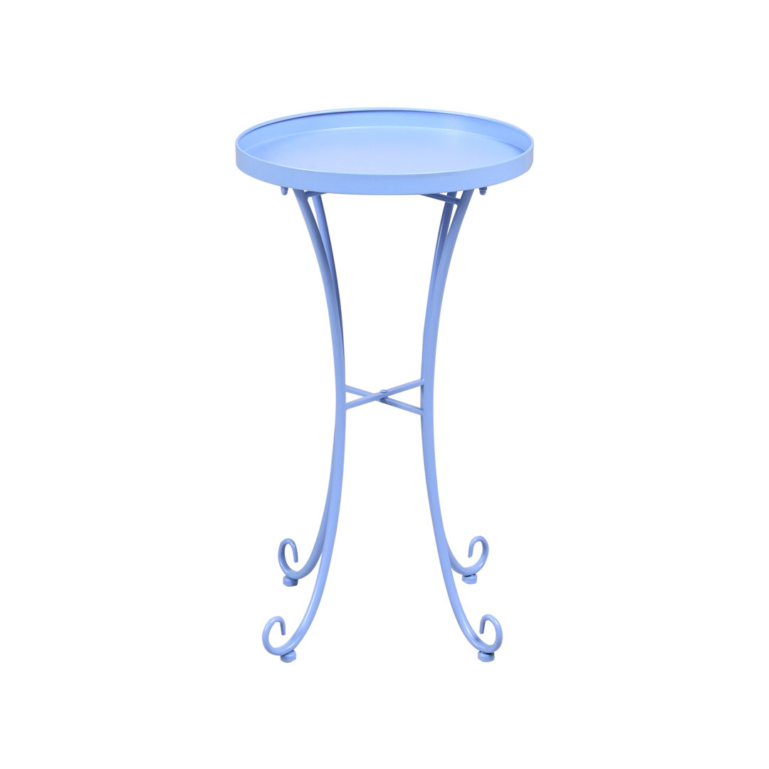 Garden Side Table CAVINIA 40 cm 40 cm Metal Burgundy