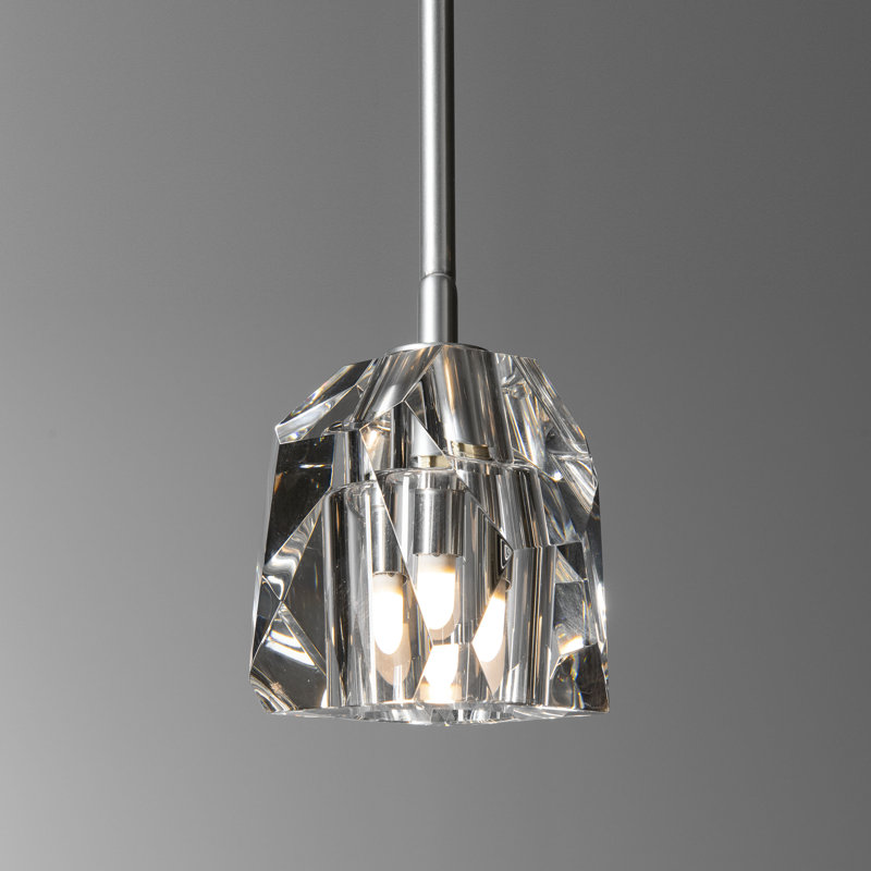 Gatsby 1 - Light Single Geometric Pendant, Sterling