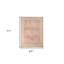 Tapis floral tissé à la machine 4 pi x 6 pi saumon