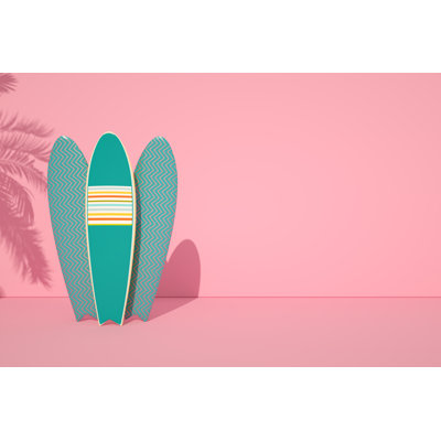 Surfboard by Akinbostanci - Wrapped Canvas Print