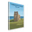 Tynemouth Priory, England - Romantic Coastal Ruins Travel Poster. Giclee Print on Wrapped Canvas. Wall Art, Home Decor - Religious & Cultural Sites, England 1 Piece Wrapped Canvas Wall Art-1309680193