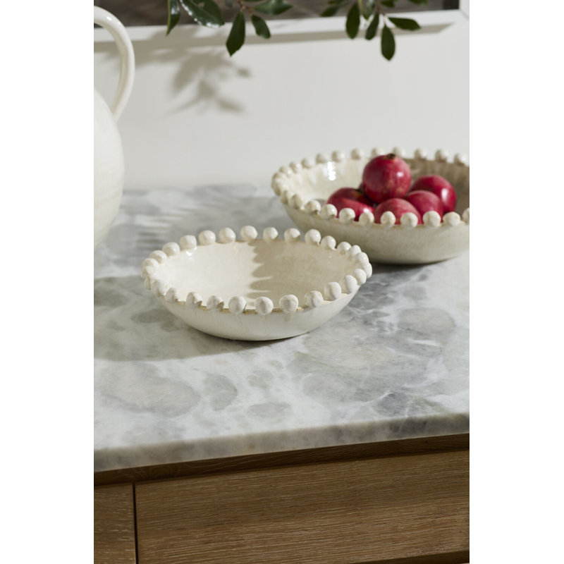 Bol Daryanani, Blanc cassé / blanc, 12,75 po x 3,5 po