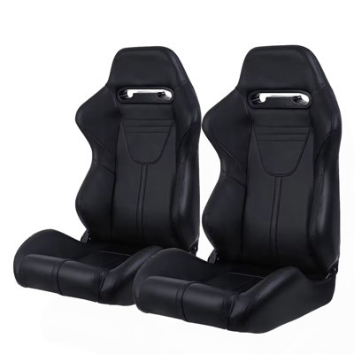 2 pièces Universal Racing Seats Stitch Leather
