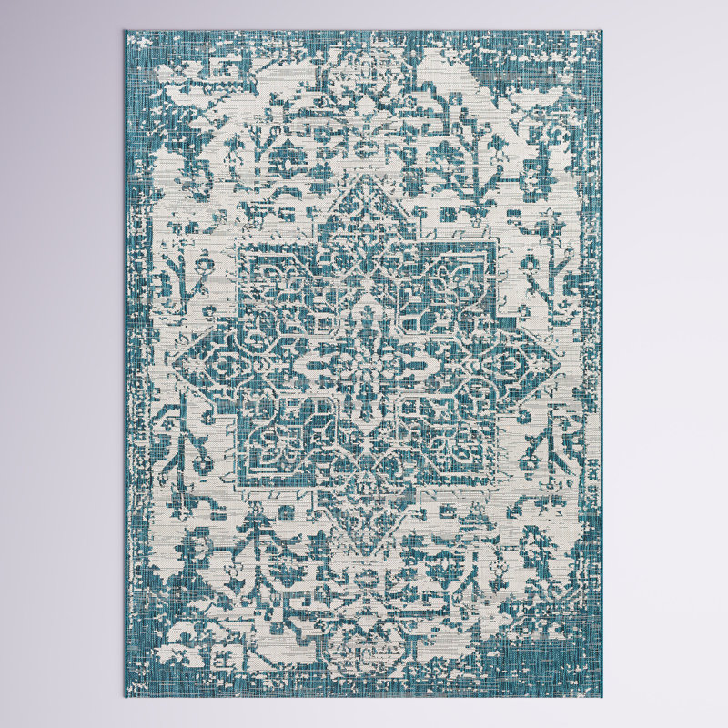Albertville Oriental Indoor / Outdoor Rug, Runner 2'7" x 10'