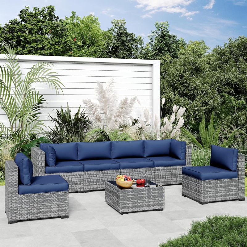 Outdoor Sectional Cushions, Outdoor Cushions For Patio Furniture Replacement, Waterproof Patio Furniture Cushions, Patio Sectional Cushions For Outdoor Sofa(14Pcs)