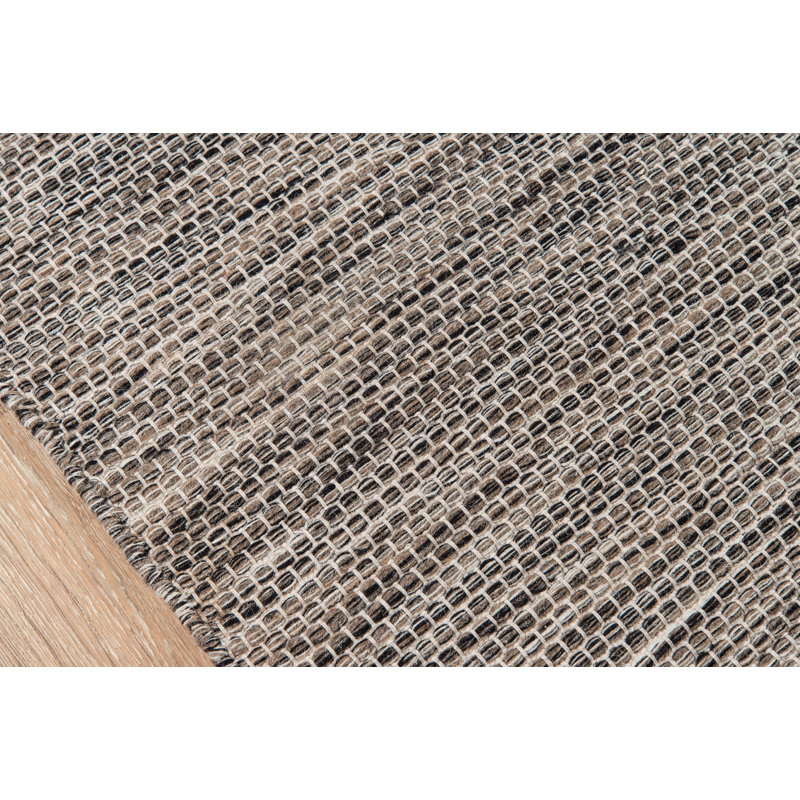 Mesa Wool Abstract Area Rug in Natural, Rectangle 3'6" x 5'6"