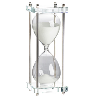 Micky Glass Hourglass Decorative Object