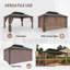 Outdoor Aluminum Frame Hardtop Patio Gazebo-93681572