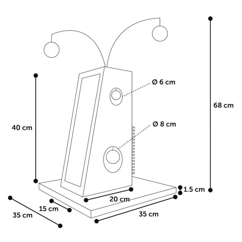 68cm H Cat Tree