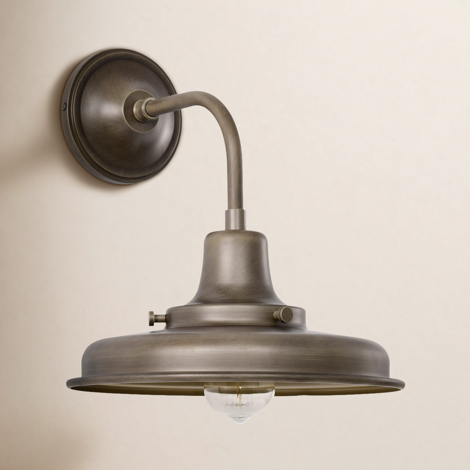 Morris - Medium Outdoor Lantern - Black Finish - White Shade, Bronze, 13.38'' H x 12'' W x 13.55'' D, Burnished Bronze