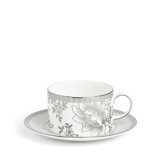 Wedgwood Silver Tonquin Teacup & Saucer 5.9floz
