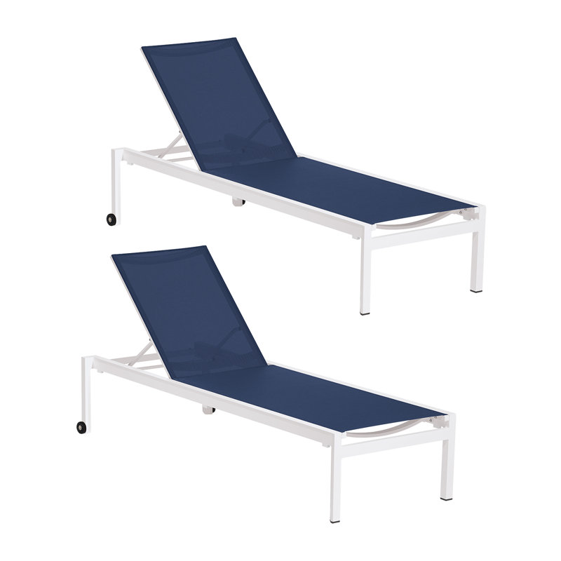 Ven 79.5" Long Reclining Single Chaise, Chalk, Ink Pen, 2