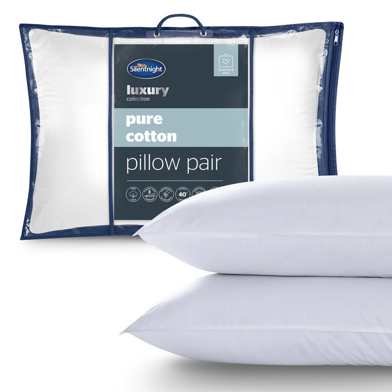 Silentnight Pure Cotton Breathable  Pillows Soft Medium Support