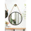 Miroir rond de 29,5 po avec cadre métallique noir et corde assertive pour chambre à coucher-1478724592-1478724599