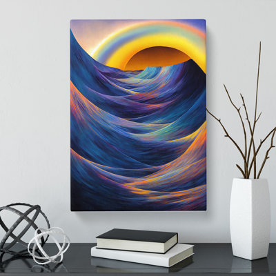 CAN-V0523-2194X Seascape Ocean Hypreprism - Wrapped Canvas Print