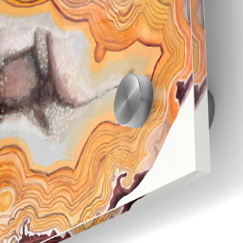 Art mural en verre «Agateudes III» par Naomi McCavitt, H 24 po x l 36 po x P 0,2 po