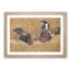 Gamecocks by Katsushika Hokusai - Framed Print-55578726-55578727