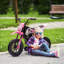 Moto 12V pour enfant avec poignée de gaz, suspension arrière, vert-120869953