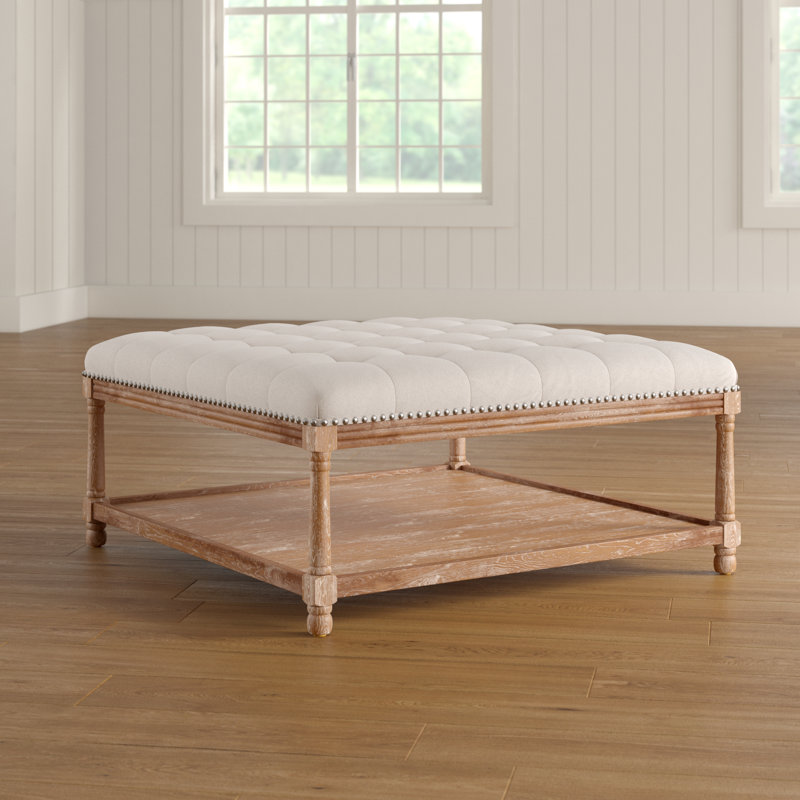 Abrams Hysley French Tufted Cocktail Ottoman