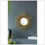 Miroir mural en métal D27x2,4 pouces Starburst, élégant décor pour la salle de bain et le salon