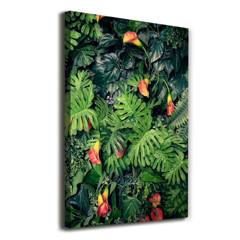 Tropical Plants - Wrapped Canvas Print