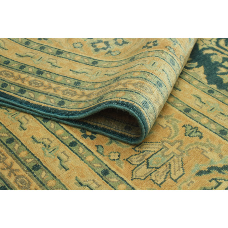 Tapis bleu-gris Fine Chobi Angelina