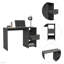 Bureau d'ordinateur, un tiroir, deux tablettes-955845625