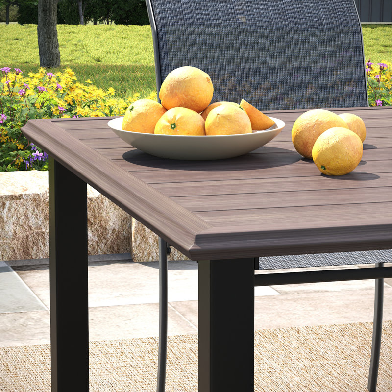 Patio Dining Set, Dark Gray