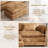  Chifley Brown Chenille Modular Couch L Shaped Sectional Sofa with Ottoman, Reversible.-118761492