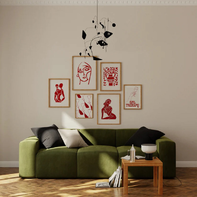 Abstract Redfigure Print 1, 40cm H x 30cm W
