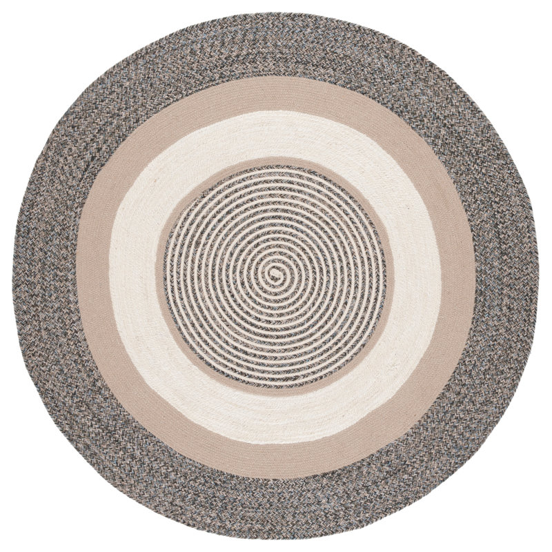 Antanasia 758 Area Rug In Blue / Green, Round 5'