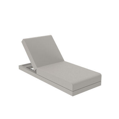 Pixel 78.7"" Long Reclining Single Chaise with Cushion -  Vondom, 54273-Ecru