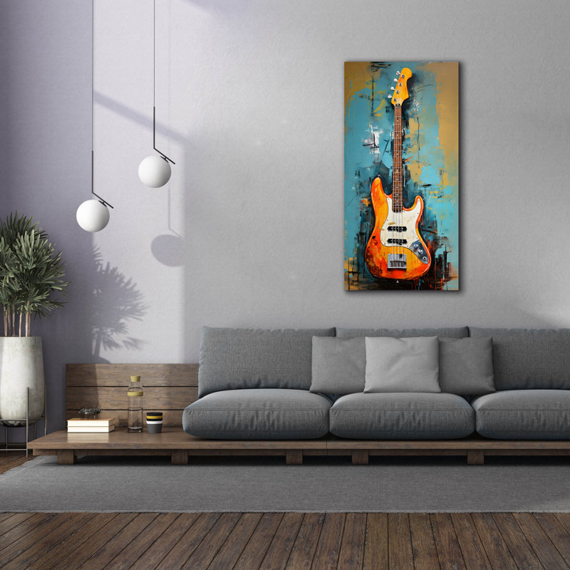 «Fender Bass 2» par Sean Parnell, art mural sur toile