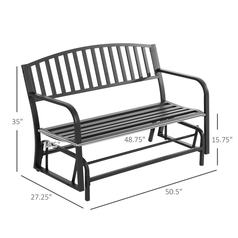 Banc oscillant Outsunny